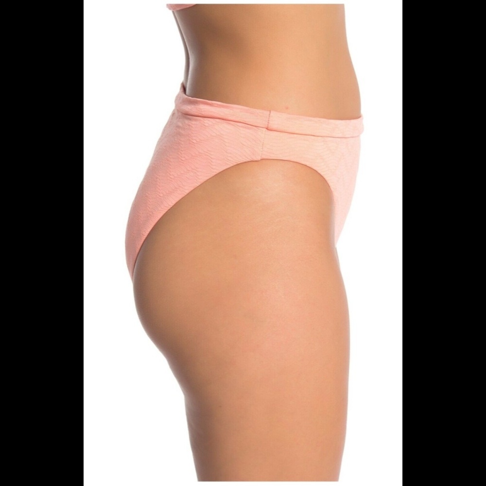 NEW $54 Becca French Cut Bikini‎ Bottoms in Salmon Pink [ LARGE ] - Picture 2 of 12